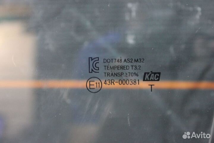 Стекло двери передней левой - Hyundai Solaris