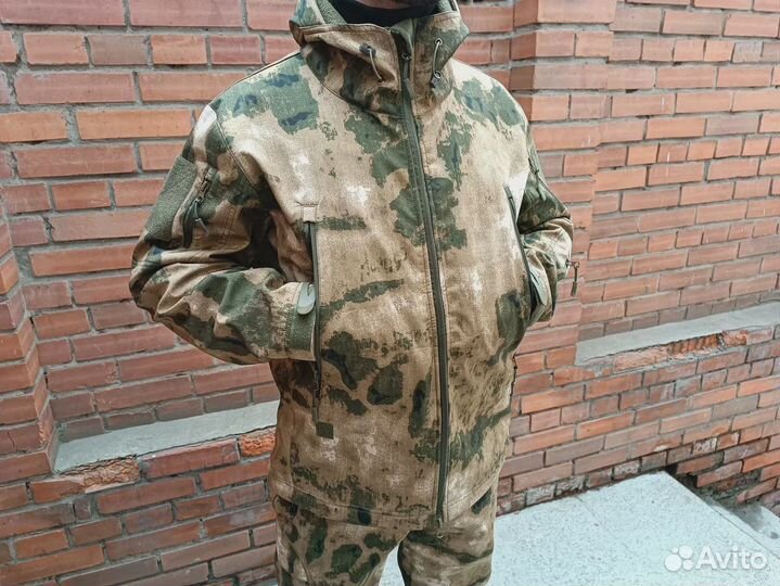 Костюм софт-шелл водонепроницаемый, с флисом