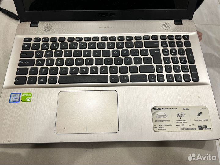 Ноутбук Asus X541UJ-GO055T