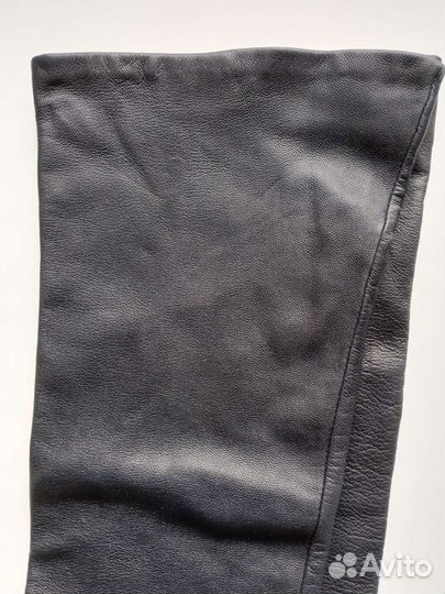 Перчатки кожаные длинные Benetton