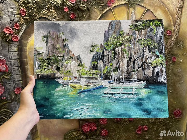 Картина Филиппины Пейзаж 30*40 холст