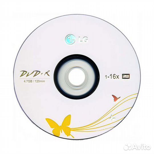 Диски DVD+ R LG Новые 10 штук