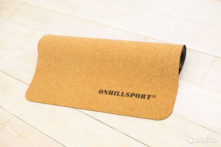 Коврик для йоги пробковый