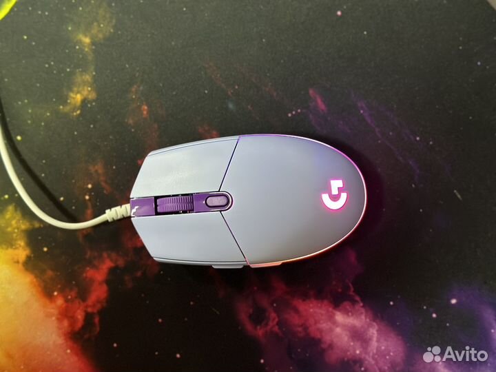 Игровая мышь Logitech G G102 Lightsync, сиреневый