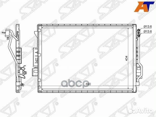 Радиатор кондиционера Mercedes-Benz S-Class 05
