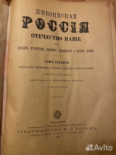 Живописная Россия том 6 ч 1, 2; том 7