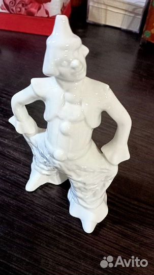 Фарфоровая статуэтка Клоун СССР