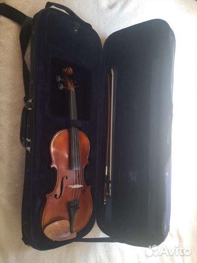 Скрипка 3/4 мастеровой Китай с чехлом