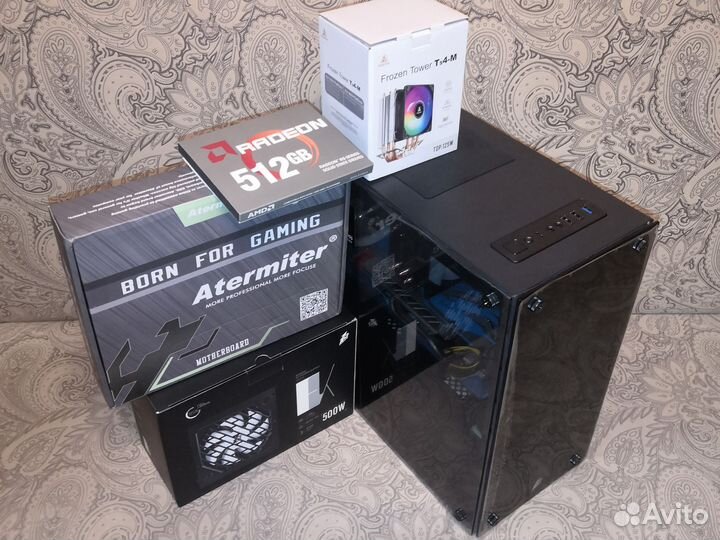 Пк Intel/20ядер/16Гб/ssd512/hdd500/RX590 8Гб