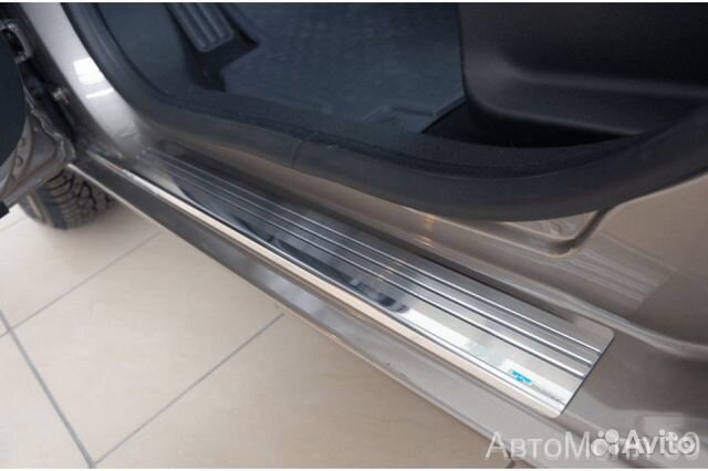 Накладки на пороги Kia Rio 4 5 дв. с 2017 г