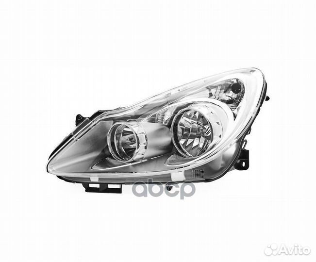 Фара левая opel corsa 2007 chrome electric W/O