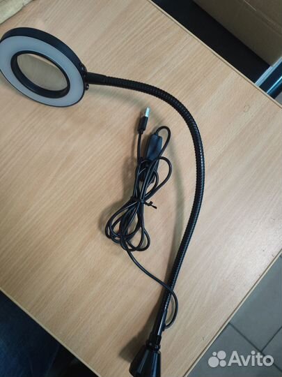 Лупа с подсветкой на магните