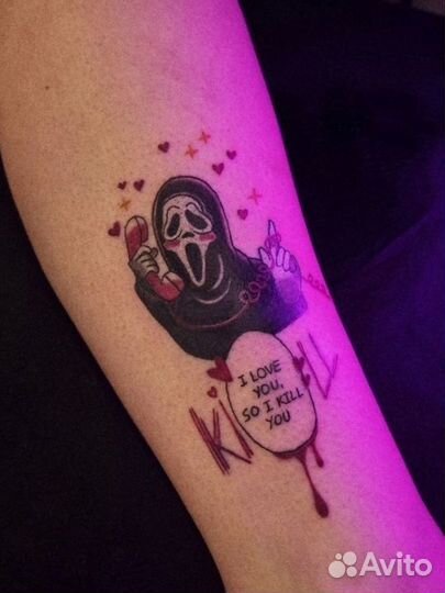 Татуировки, модель на тату, тату мастер