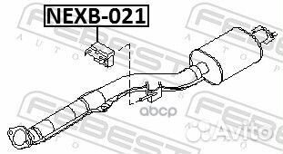 Крепление глушителя nissan X-trail T30 nexb-021