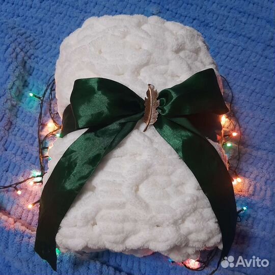 Плед детский вязаный ручная работа