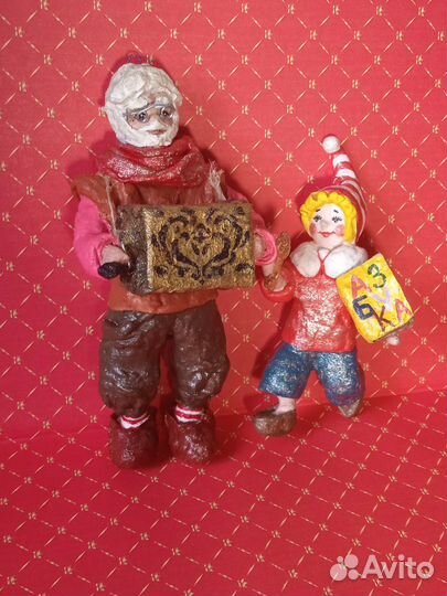 Ватные ёлочные игрушки набор