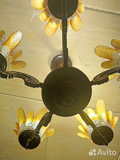 Люстра потолочная подвесная бу
