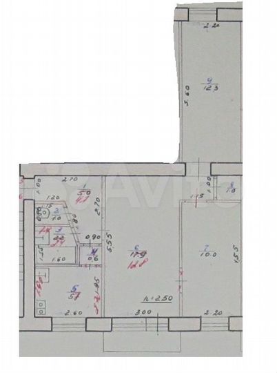 3-к. квартира, 54,9 м², 4/5 эт.