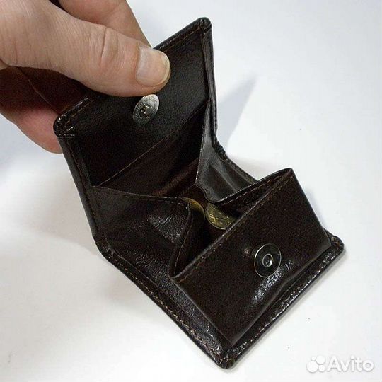 Кошелек для мелочи натуральная кожа