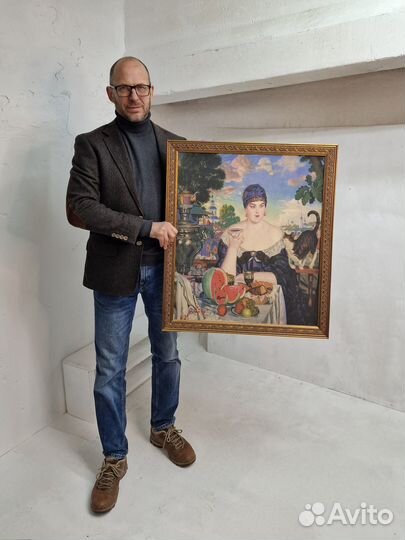 Картина Неизвестная / Девочка с персиками / Купчих