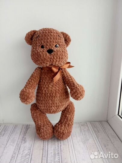 Плюшевый медведь, мишка. Вязаные игрушки