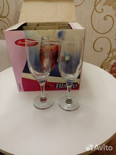 Фужеры стекло 6 штук