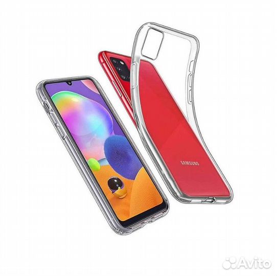 Чехол для Samsung Galaxy A31 (A315) силикон, прозр