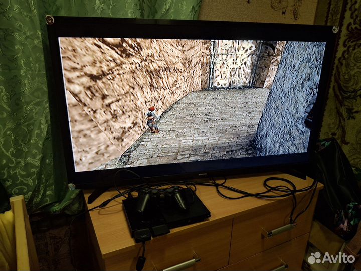 Ps2 чипованая с комплектом игр