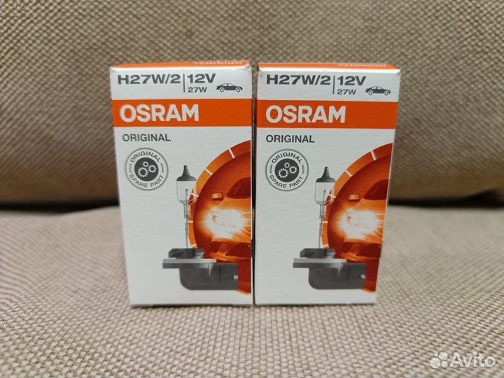 Лампы Osram H27W/2, 12V, 27W