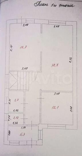 Коттедж 170 м² на участке 4 сот.