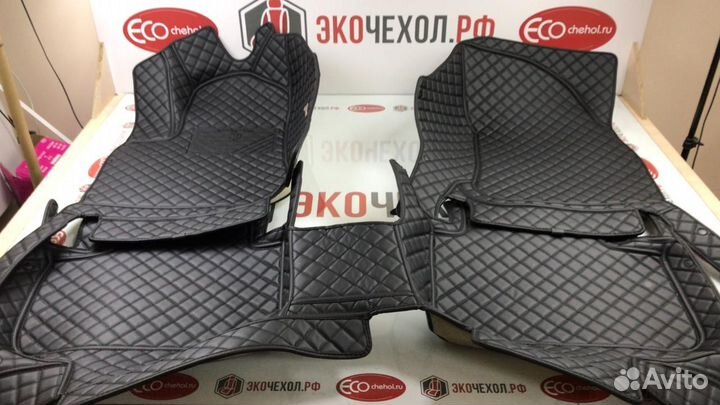 3D Коврики Toyota Prado 120 Салон Багажник Экокожа