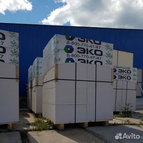 Блок из газобетона эко D600 B5,0 250x600x125