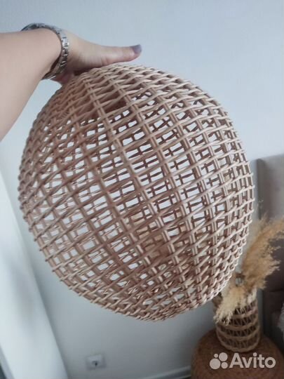 Абажур плетеный