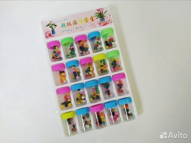 Аквагрунт гидрогель шарики разноцветные