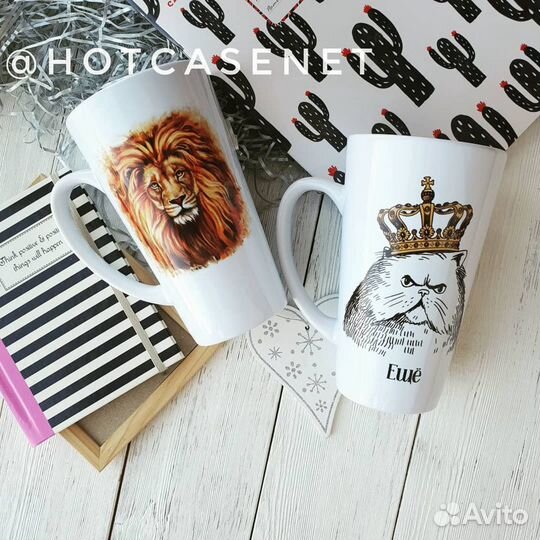 Кружки латте с любым дизайном