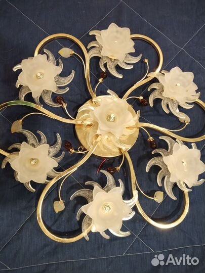 Люстра с пультом, семь режимов подсветки