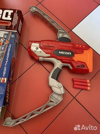 Бластер nerf лук mega thunderbow N-strike elite