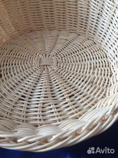 Корзина плетеная для сервировки полиротанг большая