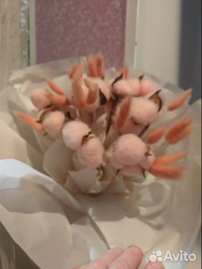 Букет из хлопка