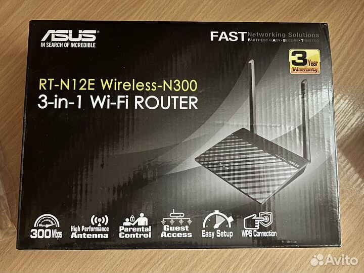 Роутер asus RT-N12E Wireless-N300