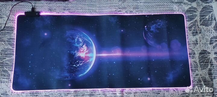 Игровой коврик для мыши с подсветкой