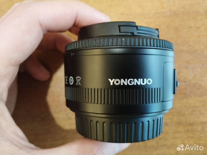 Объектив yongnuo YN50mm F1.8 для Canon
