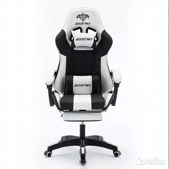Игровое компьютерное кресло новое с подножкой