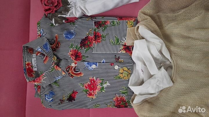 Рубашки, шорты женские пакетом 44,46р