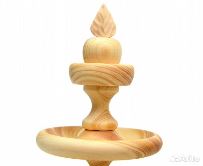 Конфетница-этажерка деревянная «Яблочко» 3 яруса