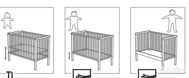 Детская кроватка Gulliver IKEA