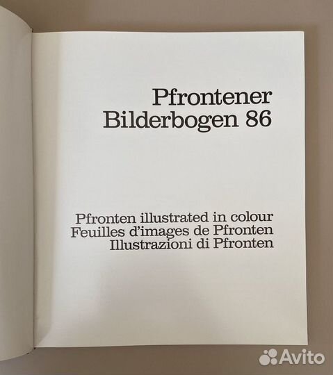 1986 Pfronten Bilderbogen. Пфронтен в картинках. Н