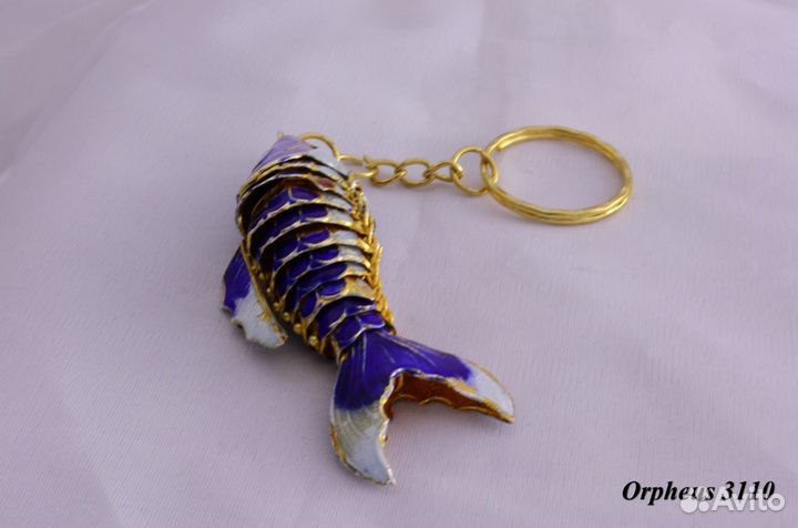 Рыба Карп - Подвеска из Перегородчатой Эмали ru*29