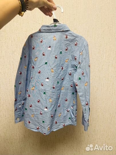 Праздничная рубашка новогодняя H&M