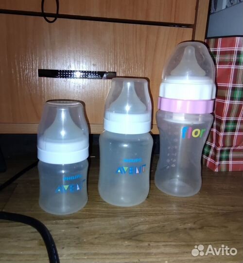 Бутылочки avent и flori
